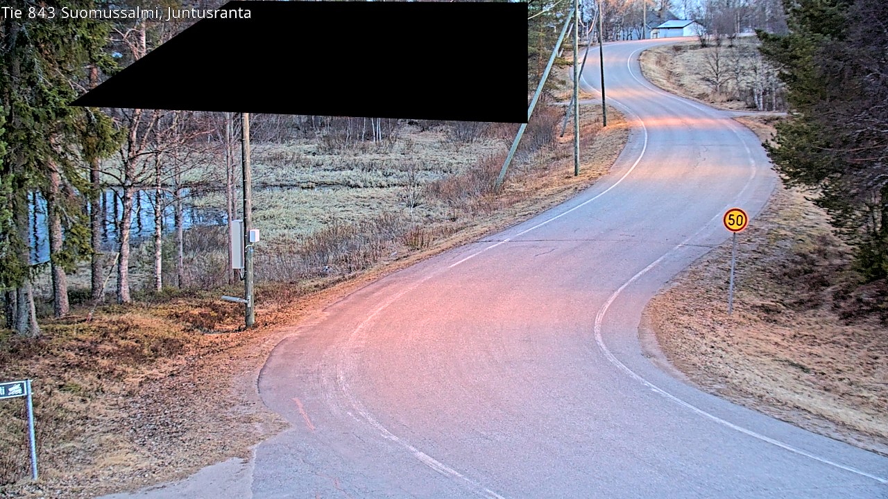 Kelikamerat Kuva Tie 843 Suomussalmi, Juntusranta, Suomussalmi, Kainuu