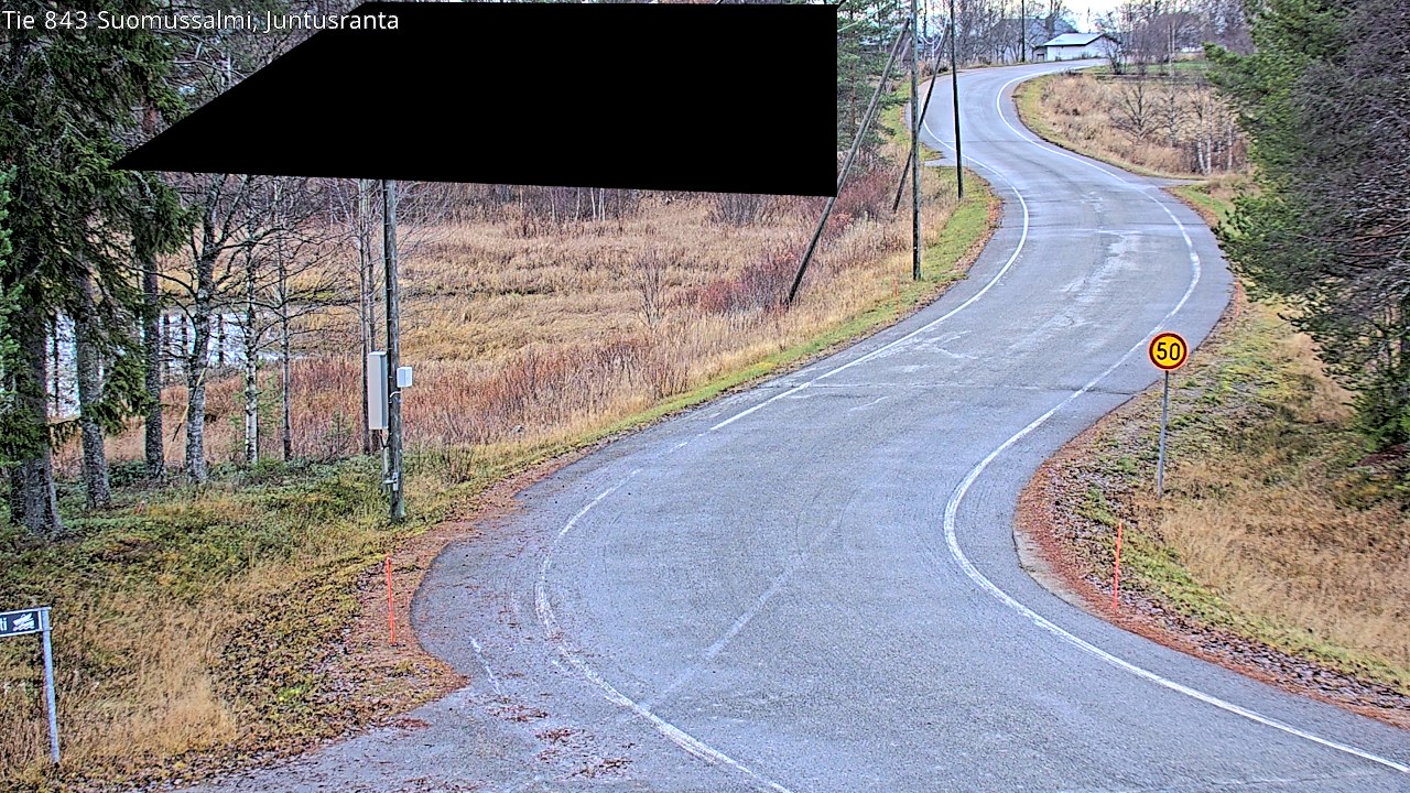 Kelikamerat Kuva Tie 843 Suomussalmi, Juntusranta, Suomussalmi, Kainuu