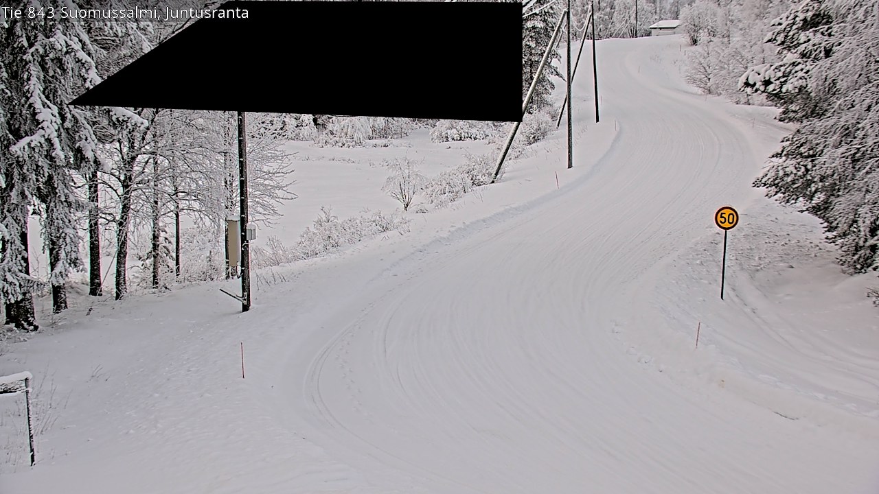 Kelikamerat Kuva Tie 843 Suomussalmi, Juntusranta, Suomussalmi, Kainuu