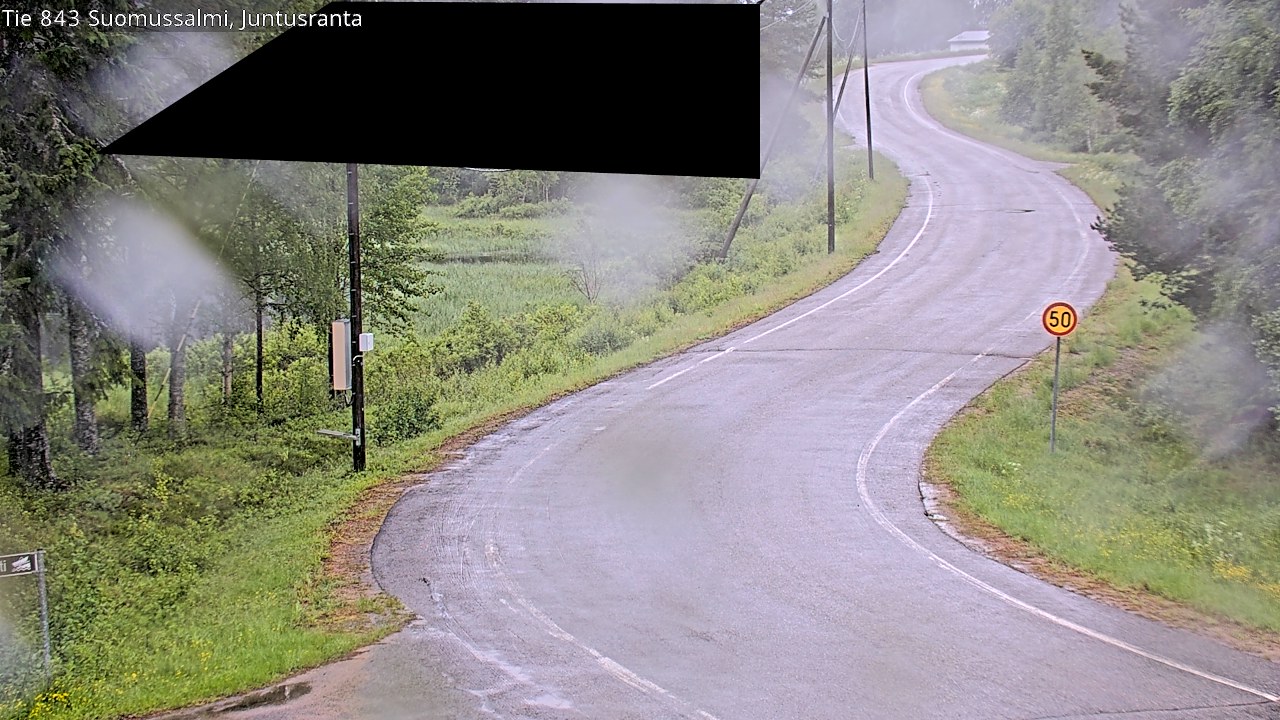 Weather Camera Image Road 843 Suomussalmi, Juntusranta, Suomussalmi, Kainuu
