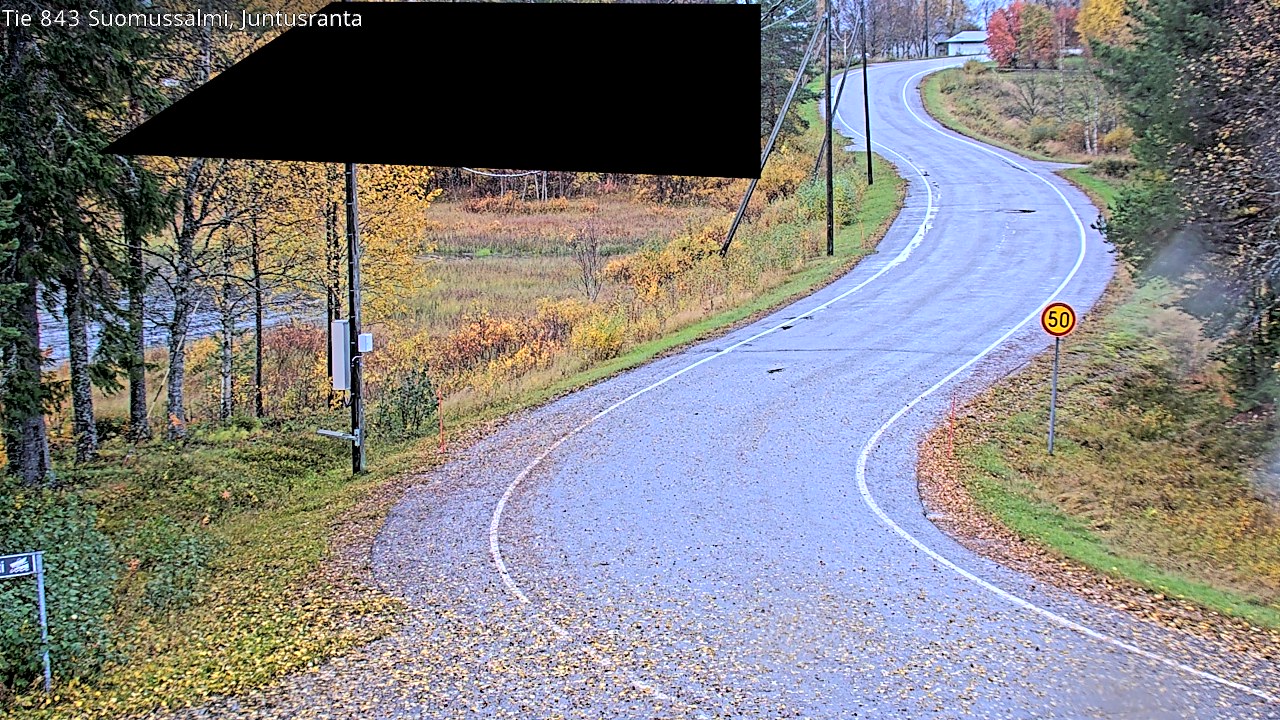 Weather Camera Image Road 843 Suomussalmi, Juntusranta, Suomussalmi, Kainuu