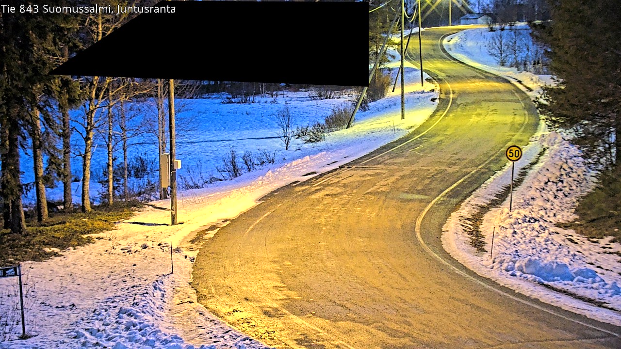 Kelikamerat Kuva Tie 843 Suomussalmi, Juntusranta, Suomussalmi, Kainuu