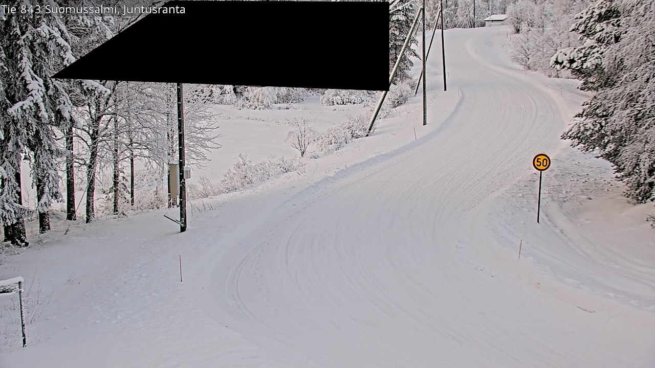 Kelikamerat Kuva Tie 843 Suomussalmi, Juntusranta, Suomussalmi, Kainuu