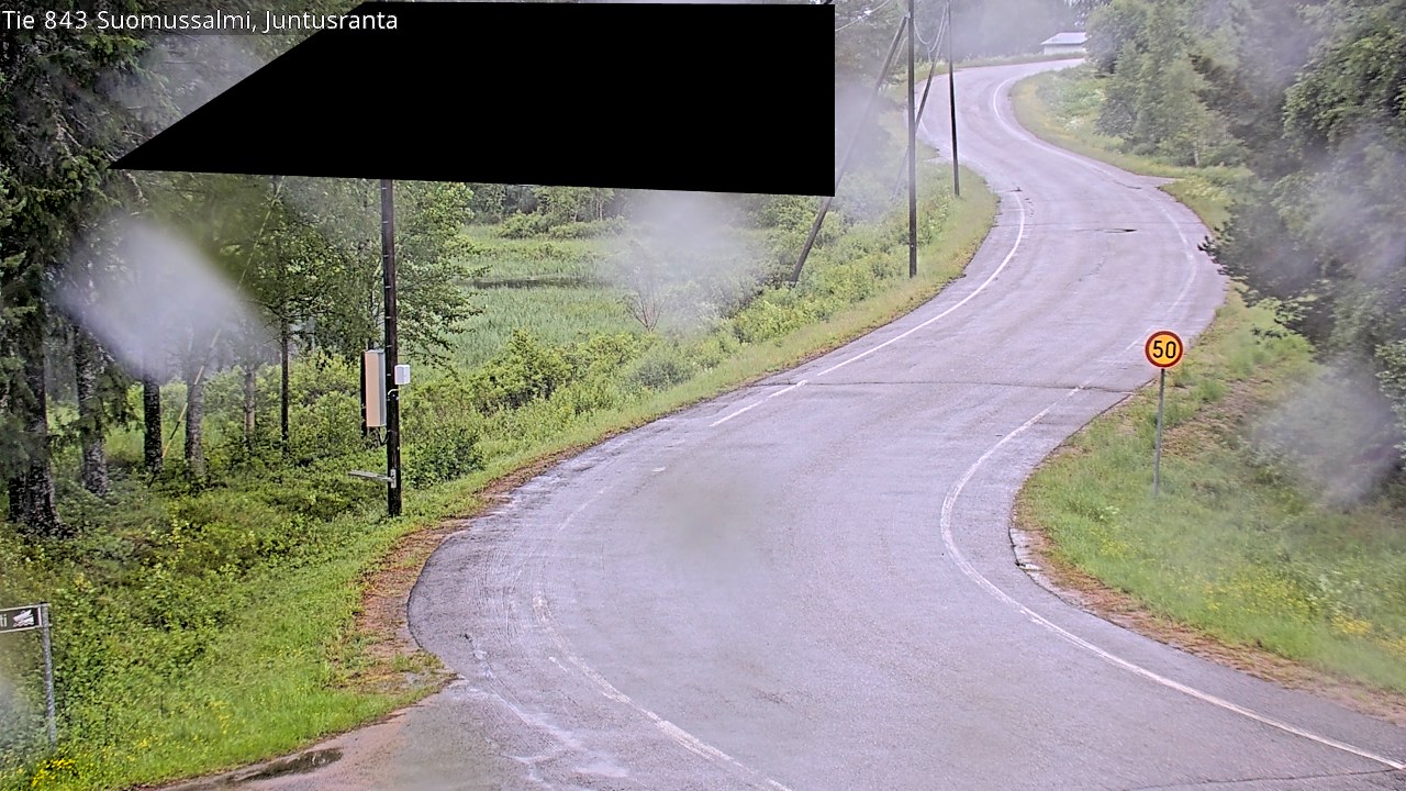 Weather Camera Image Road 843 Suomussalmi, Juntusranta, Suomussalmi, Kainuu