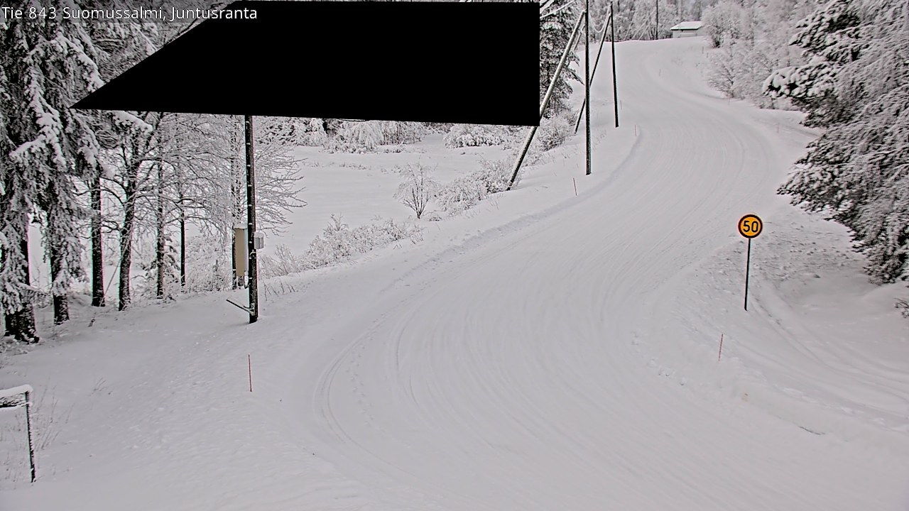 Kelikamerat Kuva Tie 843 Suomussalmi, Juntusranta, Suomussalmi, Kainuu