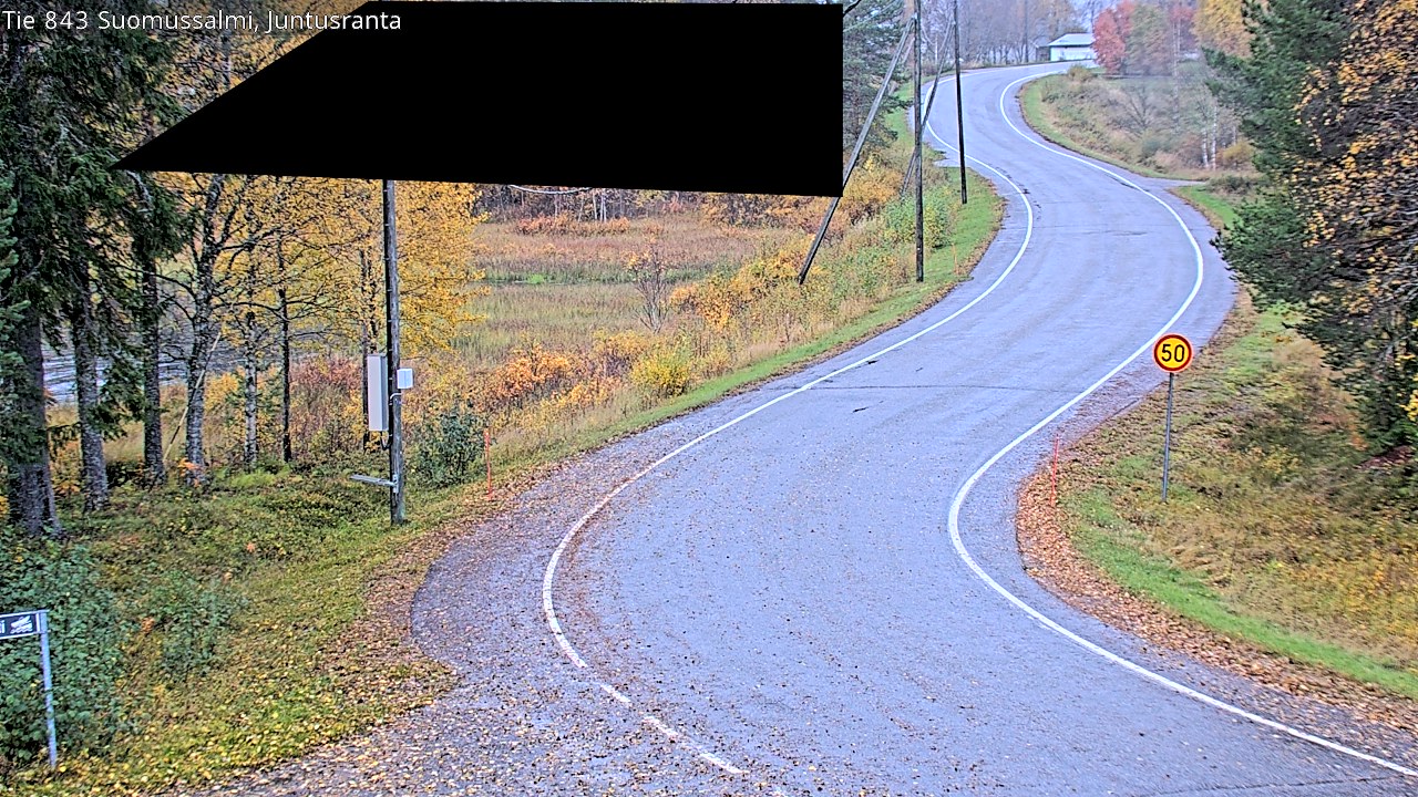 Kelikamerat Kuva Tie 843 Suomussalmi, Juntusranta, Suomussalmi, Kainuu