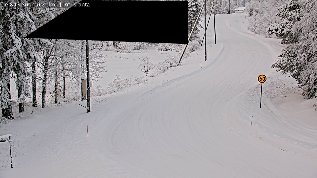 Kelikamerat Kuva Tie 843 Suomussalmi, Juntusranta, Suomussalmi, Kainuu