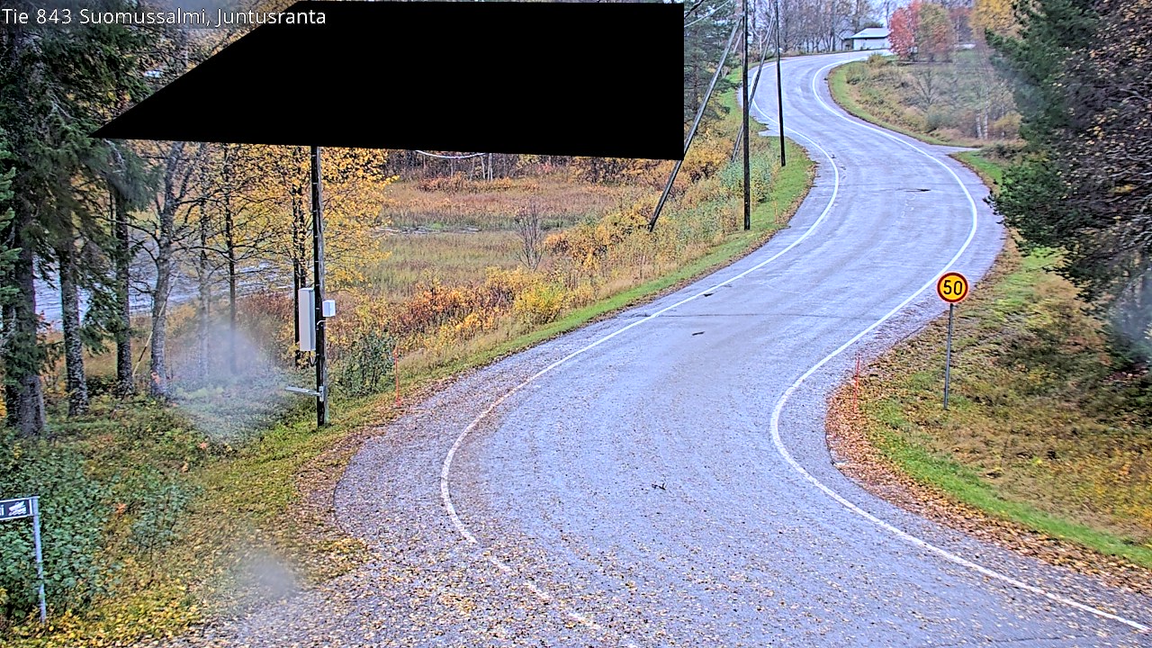 Weather Camera Image Road 843 Suomussalmi, Juntusranta, Suomussalmi, Kainuu