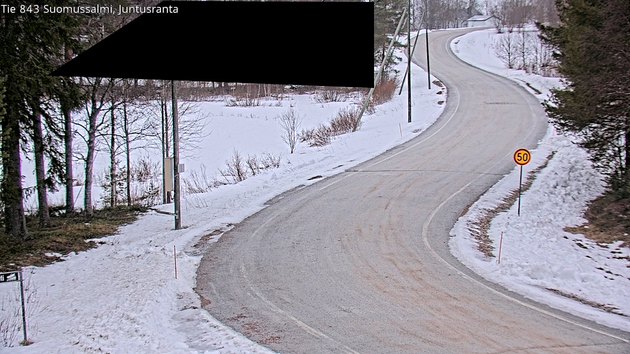 Kelikamerat Kuva Tie 843 Suomussalmi, Juntusranta, Suomussalmi, Kainuu