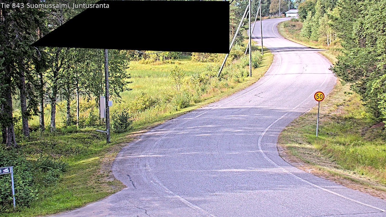Kelikamerat Kuva Tie 843 Suomussalmi, Juntusranta, Suomussalmi, Kainuu