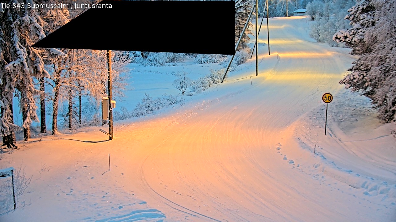 Kelikamerat Kuva Tie 843 Suomussalmi, Juntusranta, Suomussalmi, Kainuu