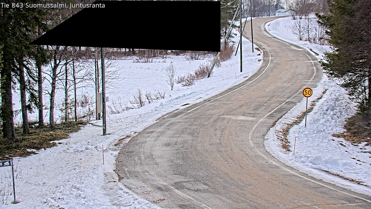 Kelikamerat Kuva Tie 843 Suomussalmi, Juntusranta, Suomussalmi, Kainuu