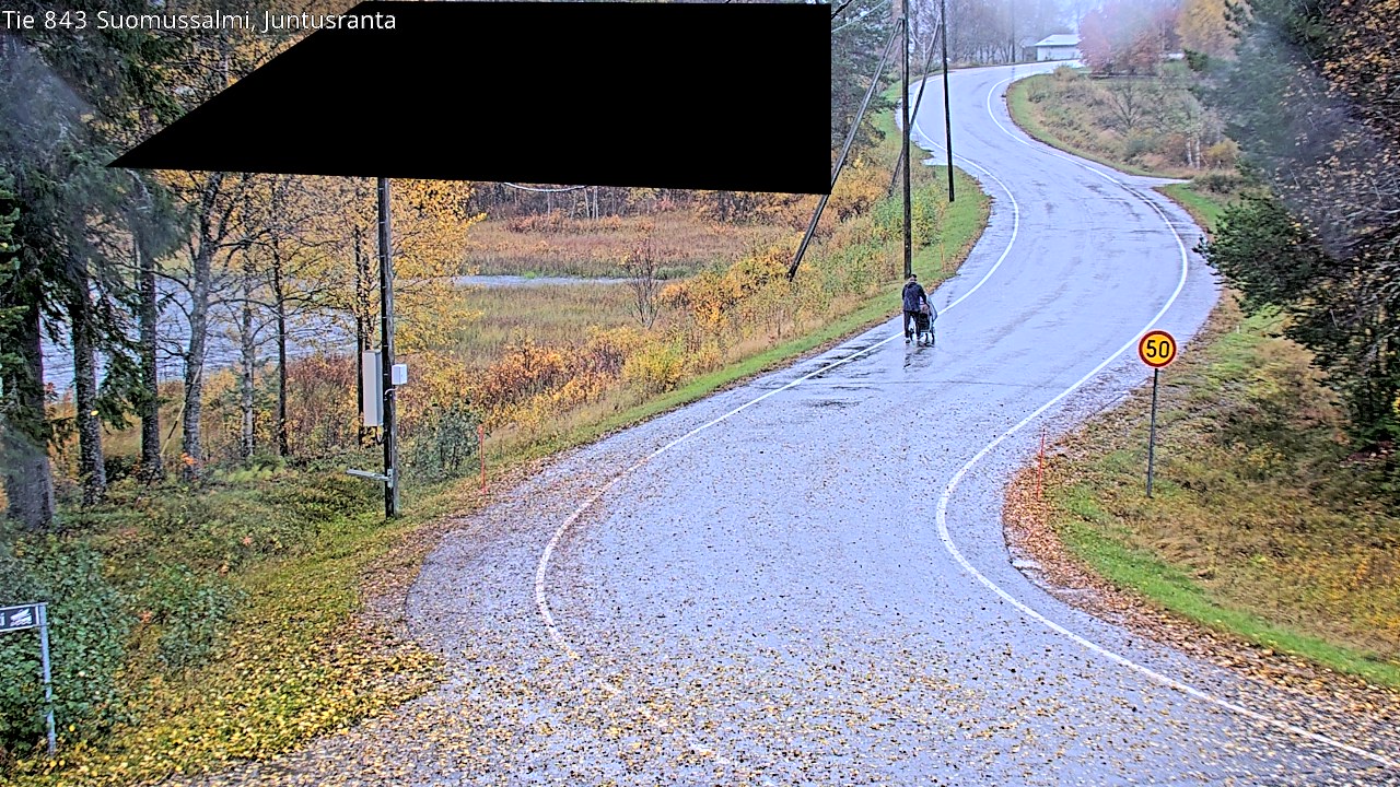 Weather Camera Image Road 843 Suomussalmi, Juntusranta, Suomussalmi, Kainuu