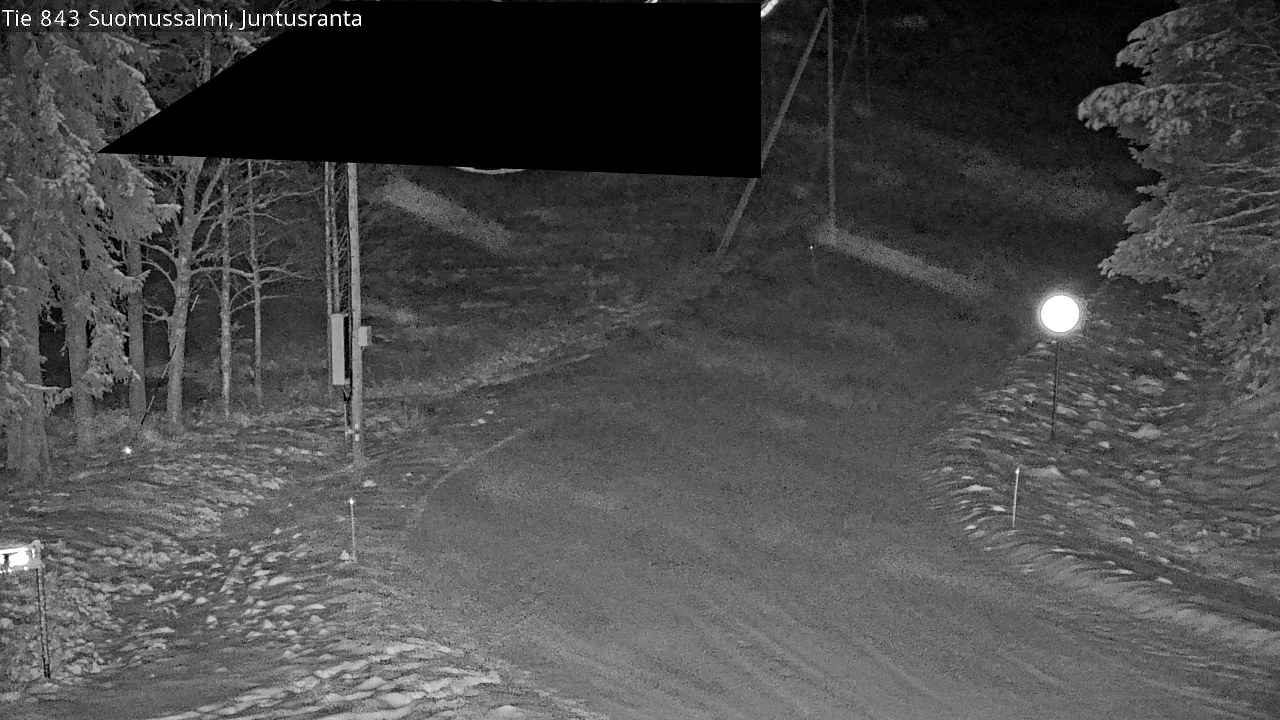 Weather Camera Image Road 843 Suomussalmi, Juntusranta, Suomussalmi, Kainuu