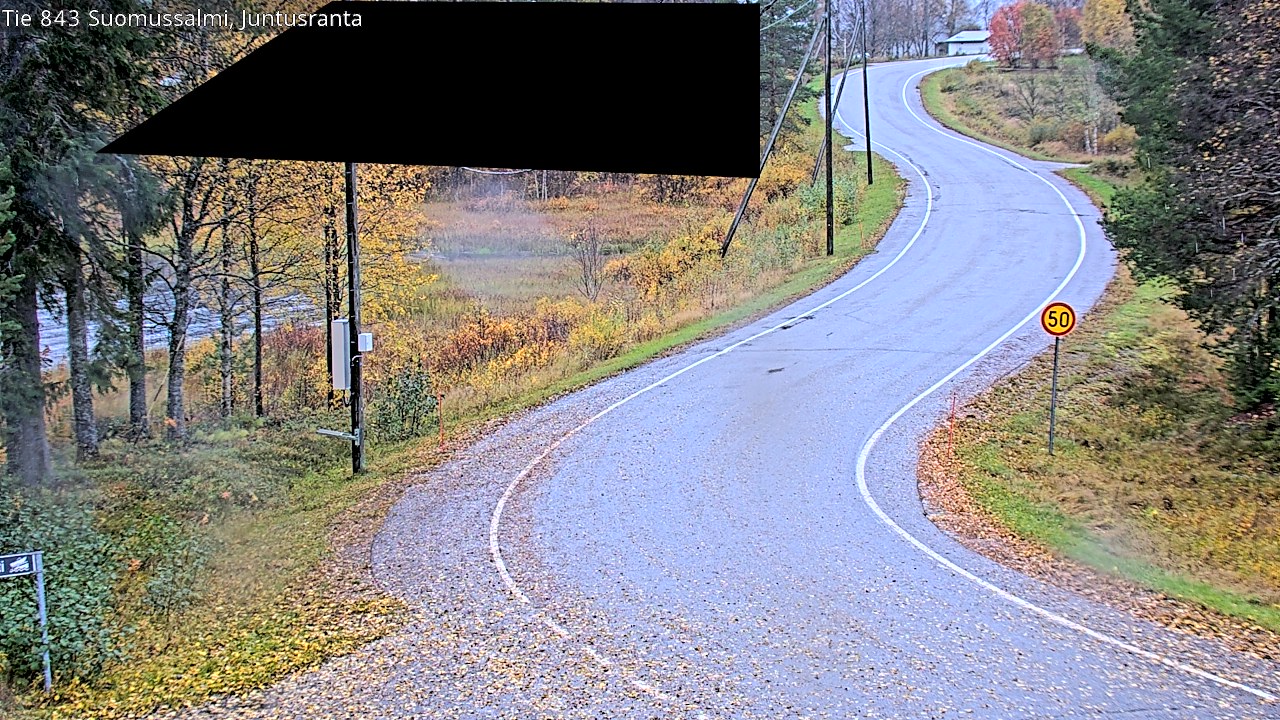 Weather Camera Image Road 843 Suomussalmi, Juntusranta, Suomussalmi, Kainuu