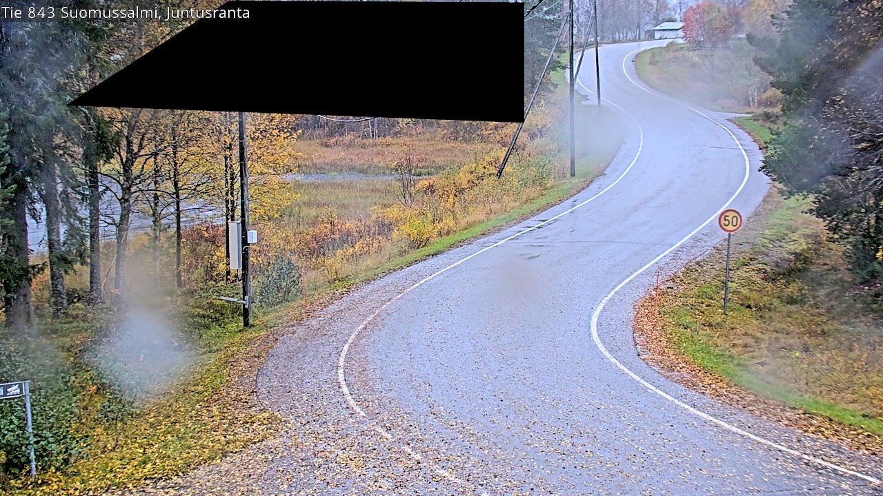 Weather Camera Image Road 843 Suomussalmi, Juntusranta, Suomussalmi, Kainuu
