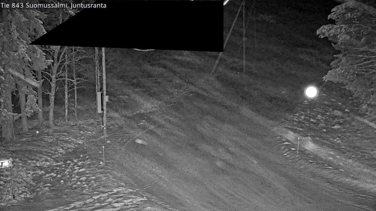 Weather Camera Image Road 843 Suomussalmi, Juntusranta, Suomussalmi, Kainuu