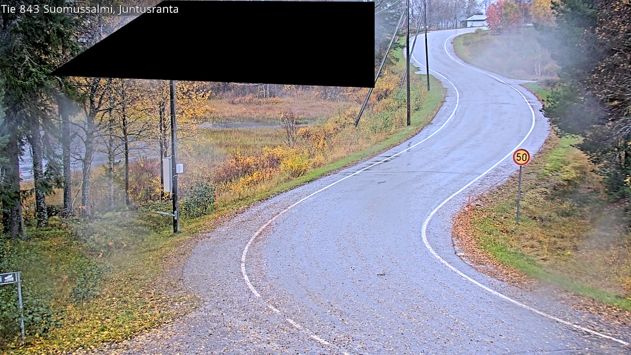 Weather Camera Image Road 843 Suomussalmi, Juntusranta, Suomussalmi, Kainuu