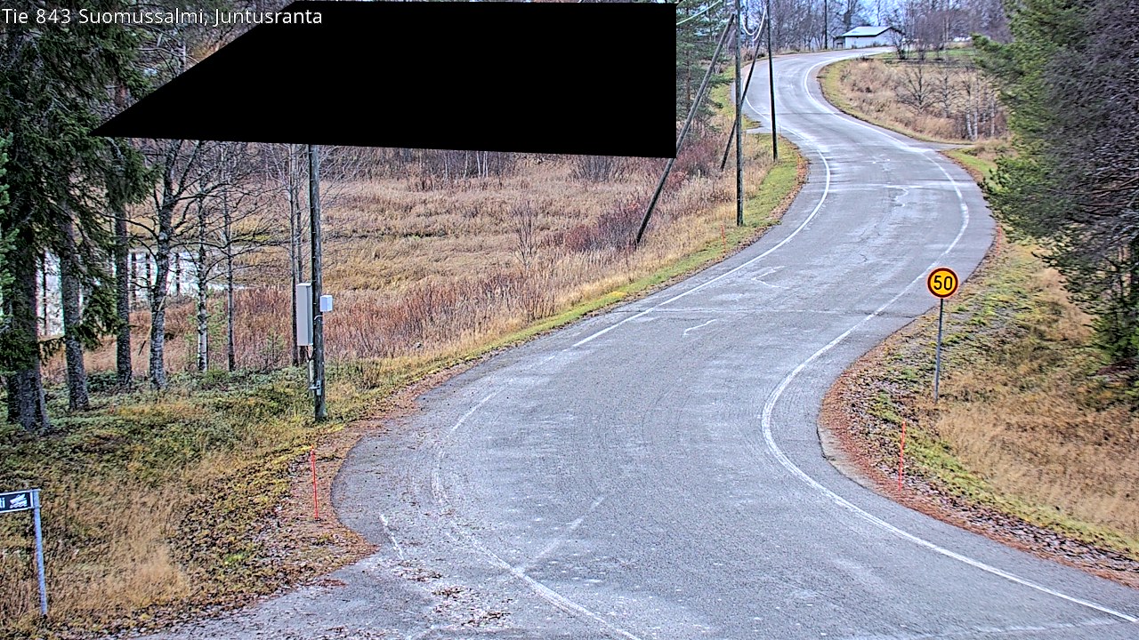 Kelikamerat Kuva Tie 843 Suomussalmi, Juntusranta, Suomussalmi, Kainuu