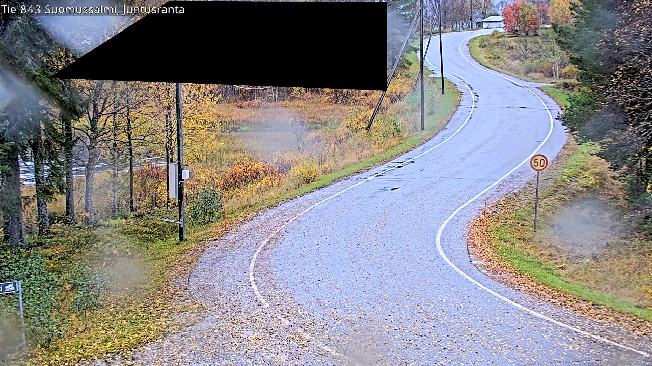 Weather Camera Image Road 843 Suomussalmi, Juntusranta, Suomussalmi, Kainuu