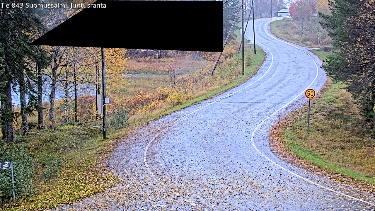 Weather Camera Image Road 843 Suomussalmi, Juntusranta, Suomussalmi, Kainuu