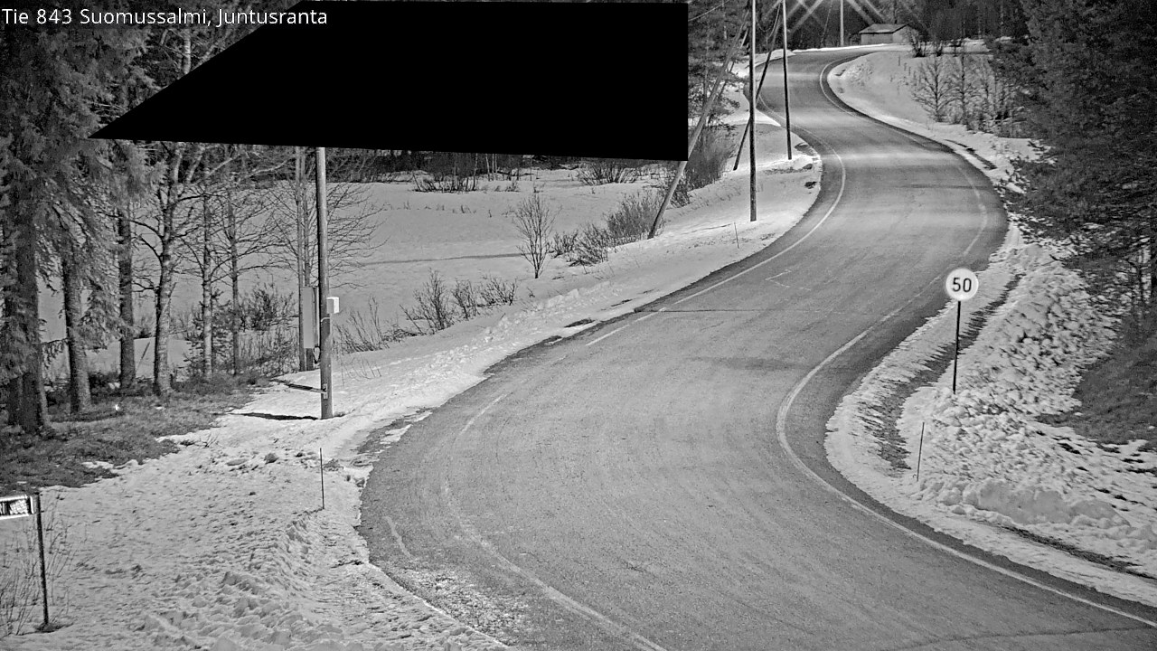 Kelikamerat Kuva Tie 843 Suomussalmi, Juntusranta, Suomussalmi, Kainuu