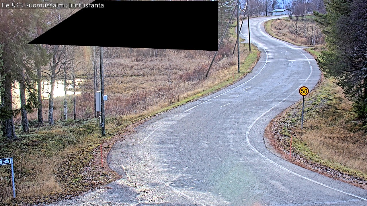 Kelikamerat Kuva Tie 843 Suomussalmi, Juntusranta, Suomussalmi, Kainuu