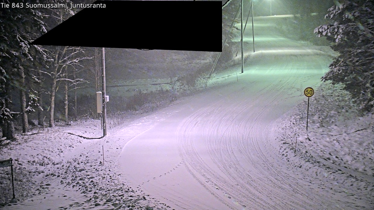 Weather Camera Image Road 843 Suomussalmi, Juntusranta, Suomussalmi, Kainuu