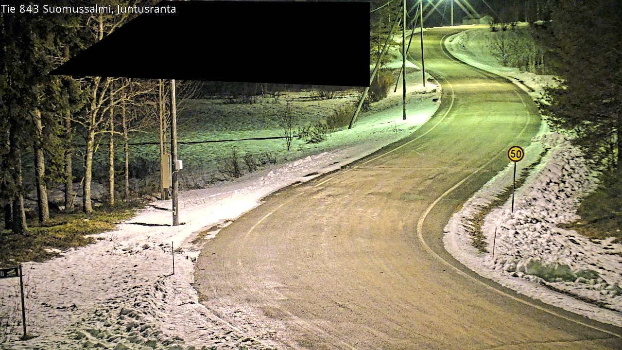 Kelikamerat Kuva Tie 843 Suomussalmi, Juntusranta, Suomussalmi, Kainuu