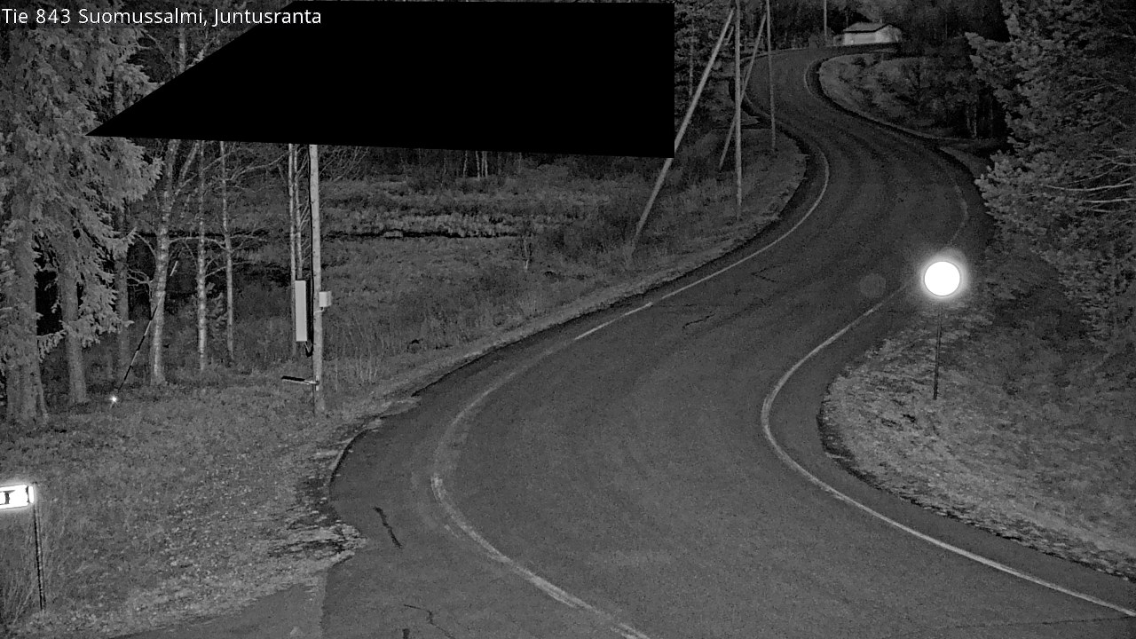 Weather Camera Image Road 843 Suomussalmi, Juntusranta, Suomussalmi, Kainuu
