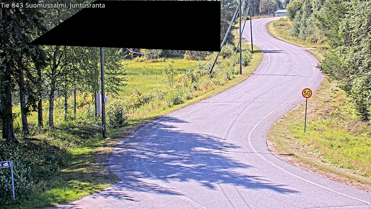 Kelikamerat Kuva Tie 843 Suomussalmi, Juntusranta, Suomussalmi, Kainuu