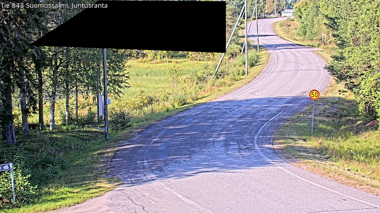 Kelikamerat Kuva Tie 843 Suomussalmi, Juntusranta, Suomussalmi, Kainuu