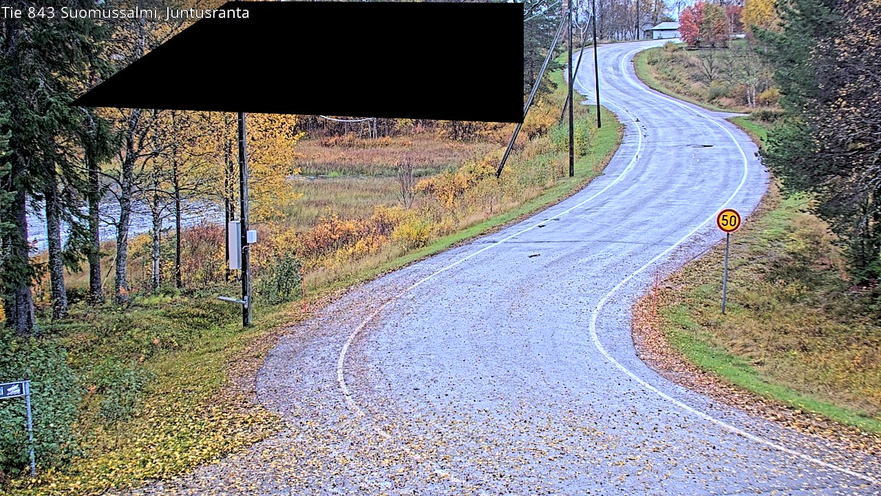 Weather Camera Image Road 843 Suomussalmi, Juntusranta, Suomussalmi, Kainuu