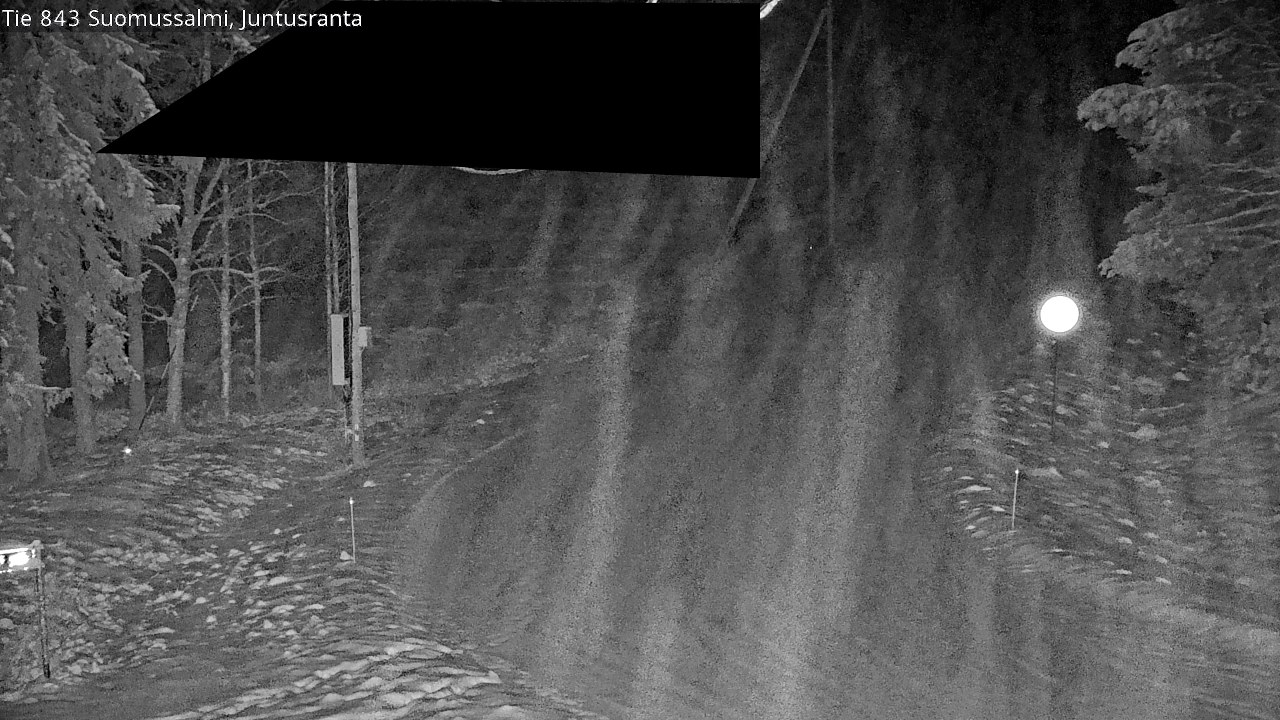 Weather Camera Image Road 843 Suomussalmi, Juntusranta, Suomussalmi, Kainuu