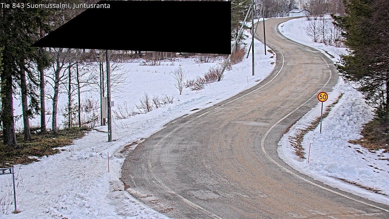 Kelikamerat Kuva Tie 843 Suomussalmi, Juntusranta, Suomussalmi, Kainuu