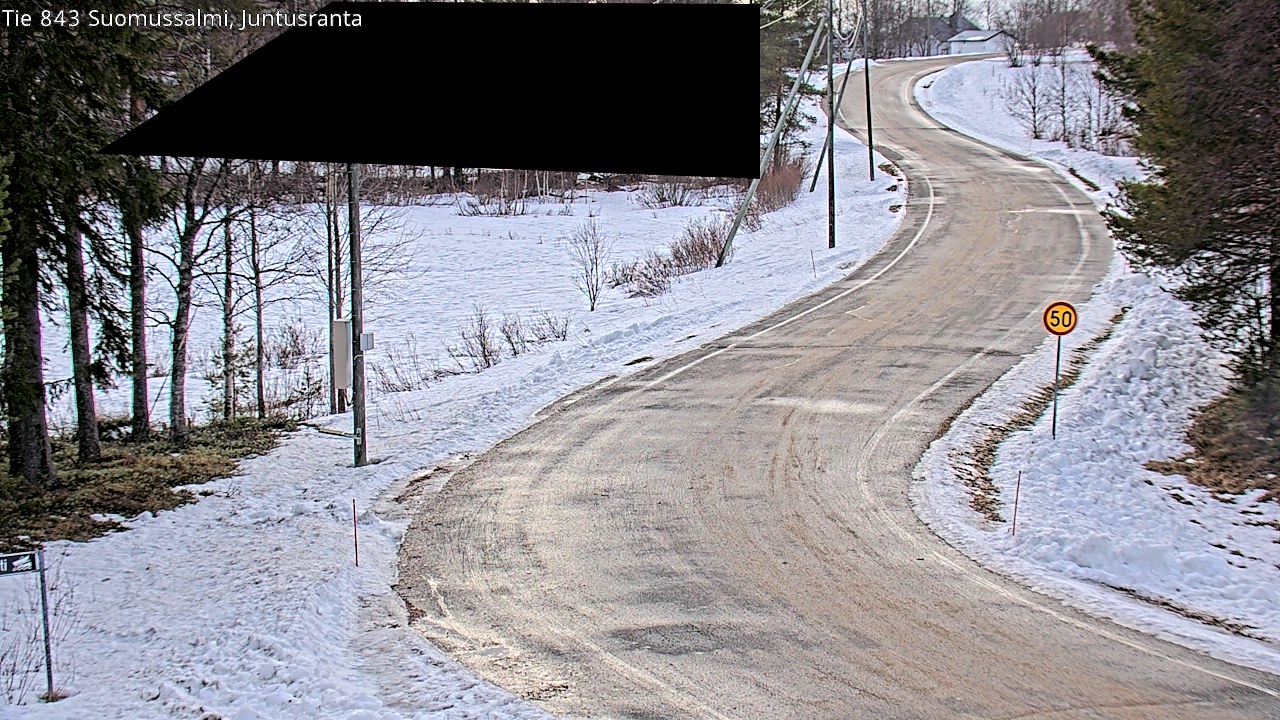 Kelikamerat Kuva Tie 843 Suomussalmi, Juntusranta, Suomussalmi, Kainuu