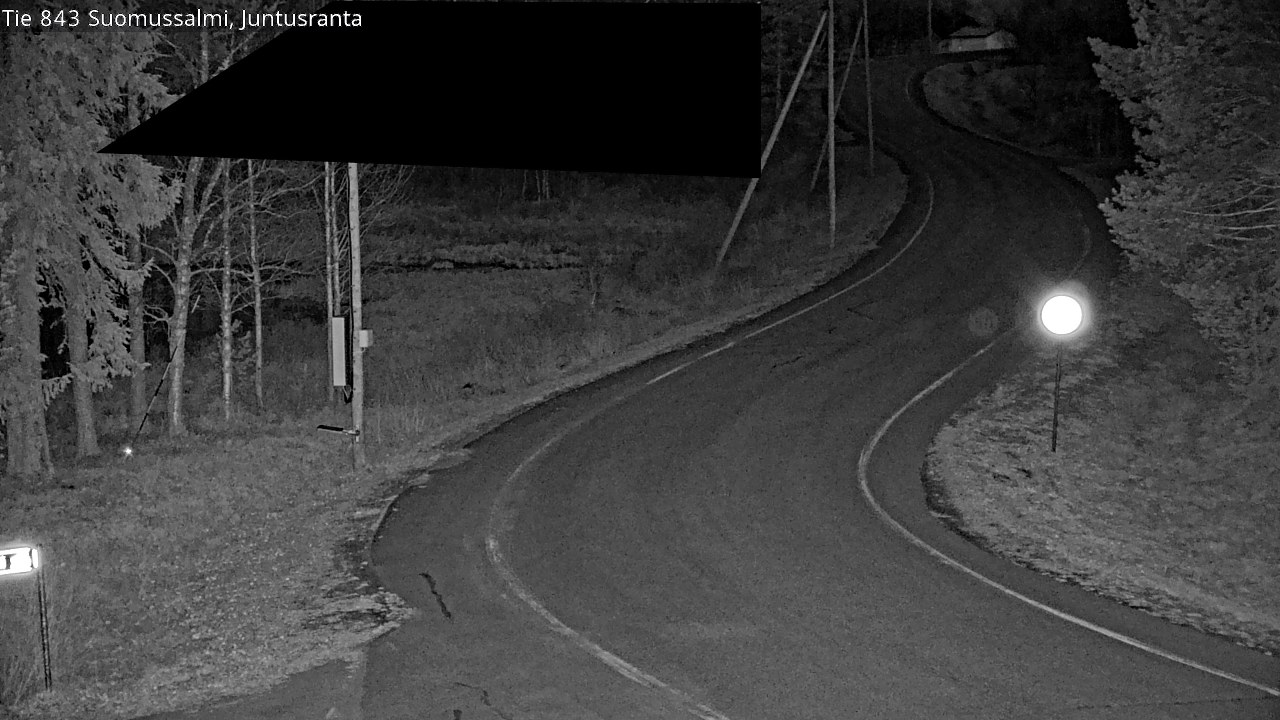 Weather Camera Image Road 843 Suomussalmi, Juntusranta, Suomussalmi, Kainuu