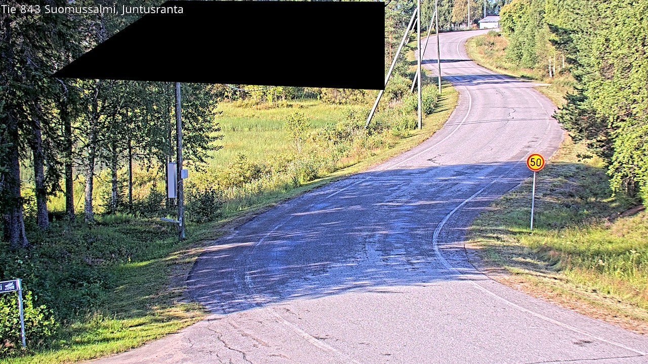 Kelikamerat Kuva Tie 843 Suomussalmi, Juntusranta, Suomussalmi, Kainuu