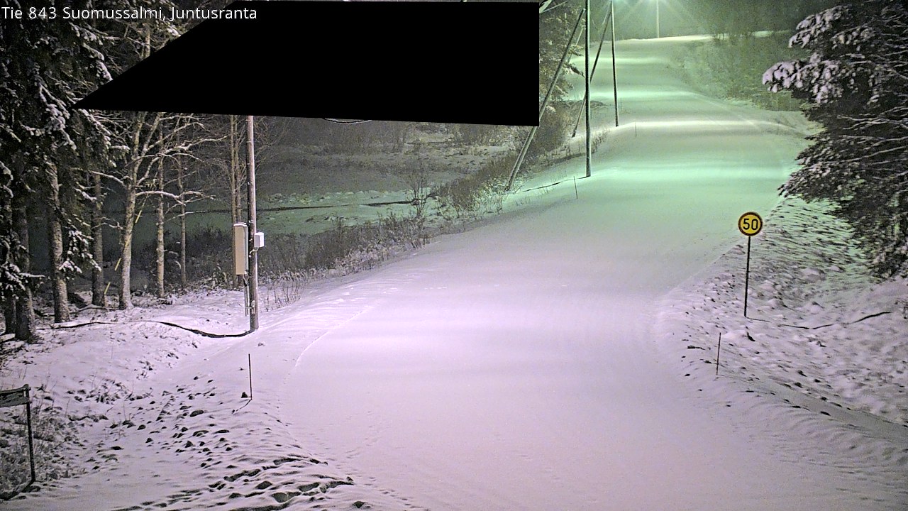 Weather Camera Image Road 843 Suomussalmi, Juntusranta, Suomussalmi, Kainuu