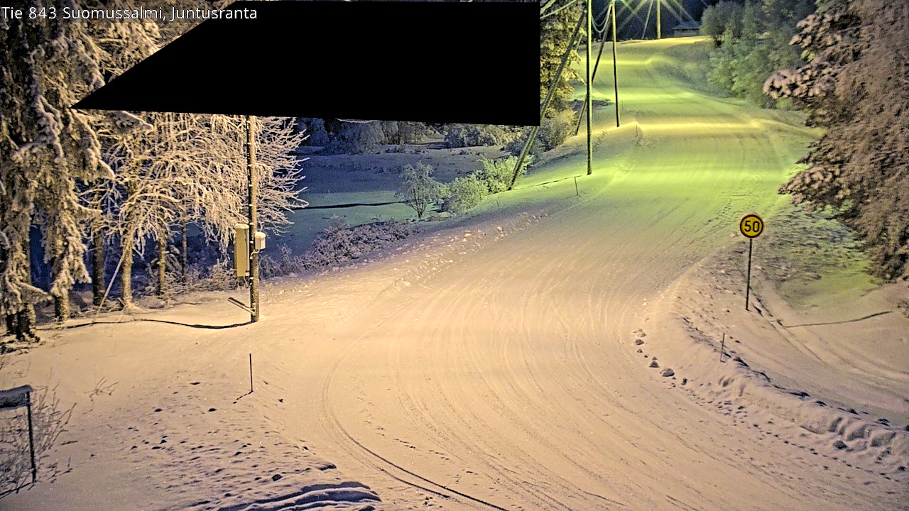 Kelikamerat Kuva Tie 843 Suomussalmi, Juntusranta, Suomussalmi, Kainuu