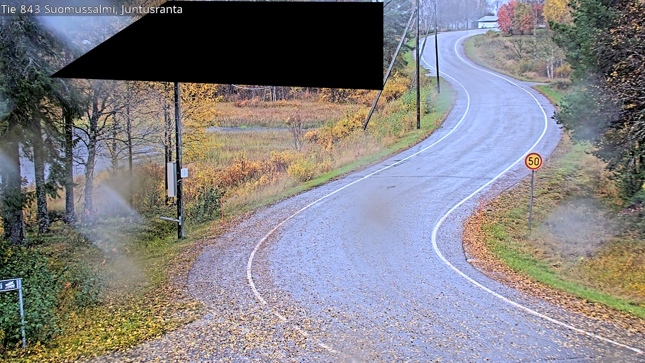Weather Camera Image Road 843 Suomussalmi, Juntusranta, Suomussalmi, Kainuu