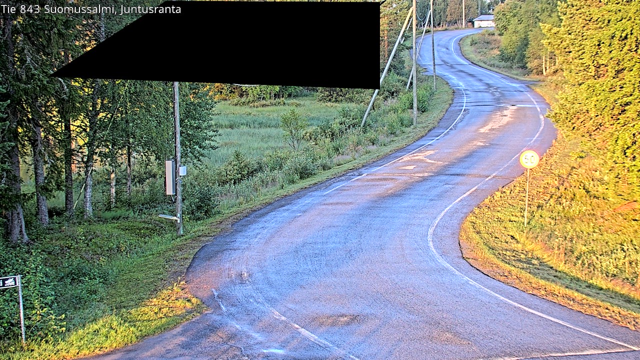 Kelikamerat Kuva Tie 843 Suomussalmi, Juntusranta, Suomussalmi, Kainuu