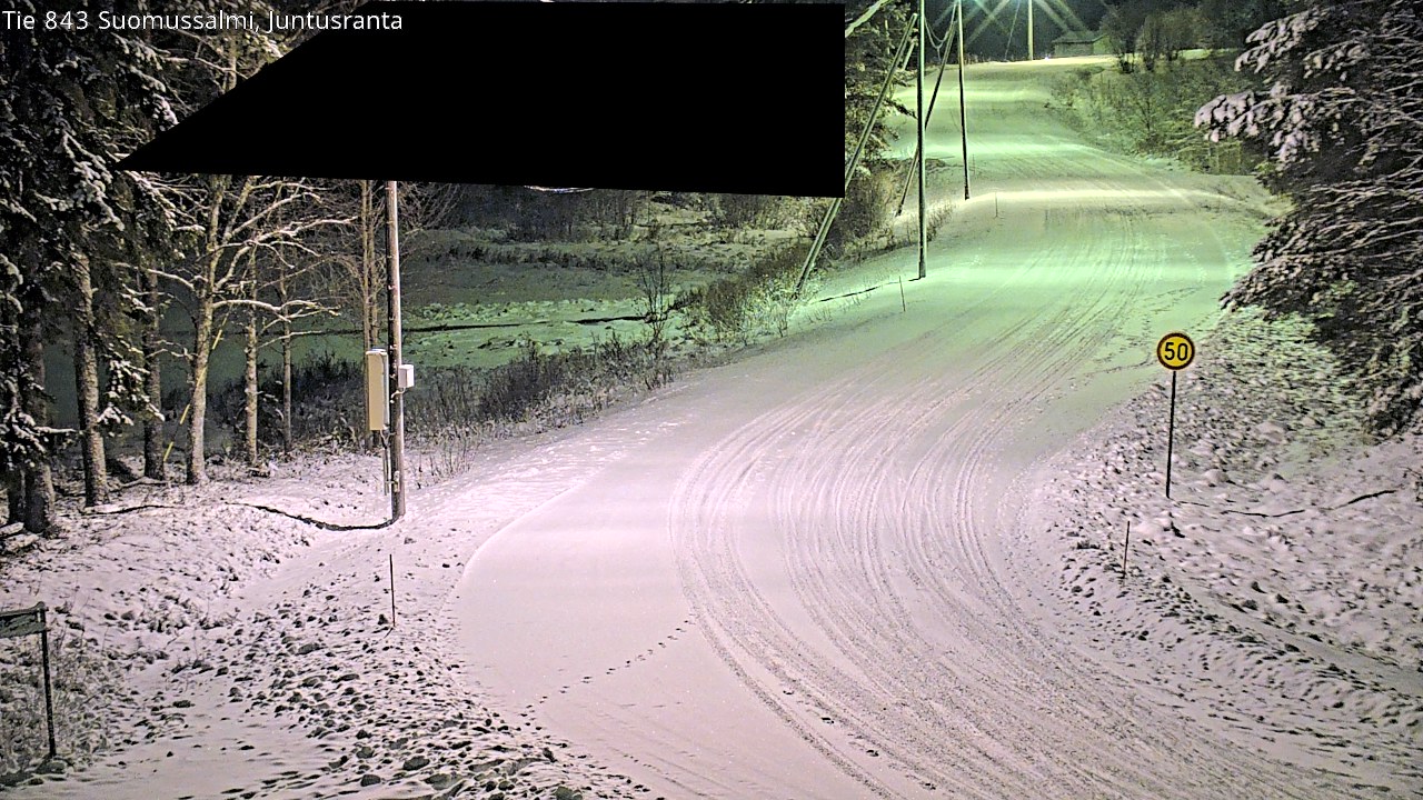 Weather Camera Image Road 843 Suomussalmi, Juntusranta, Suomussalmi, Kainuu