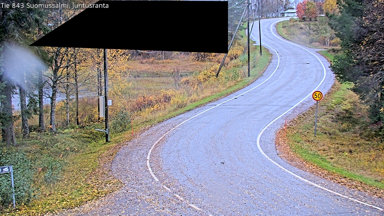 Weather Camera Image Road 843 Suomussalmi, Juntusranta, Suomussalmi, Kainuu