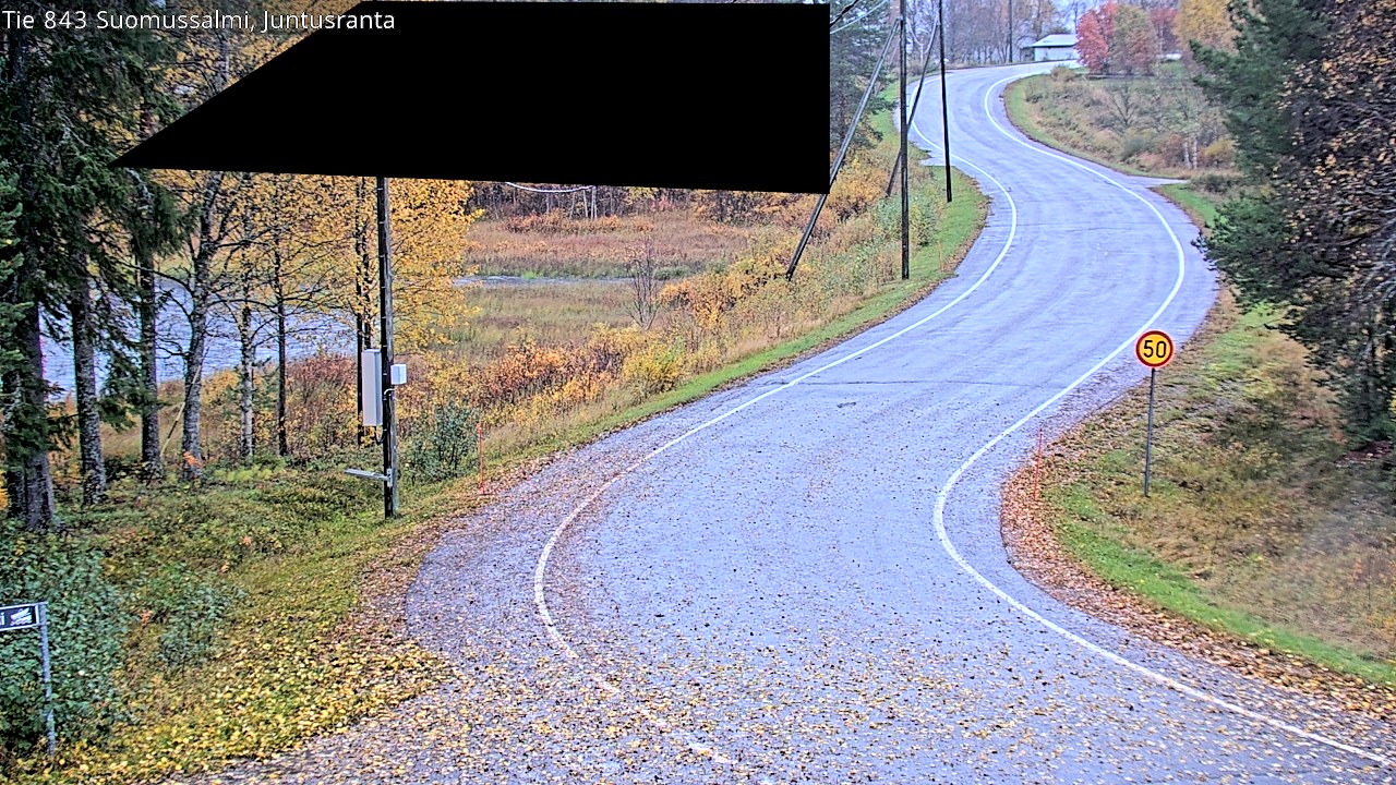 Weather Camera Image Road 843 Suomussalmi, Juntusranta, Suomussalmi, Kainuu
