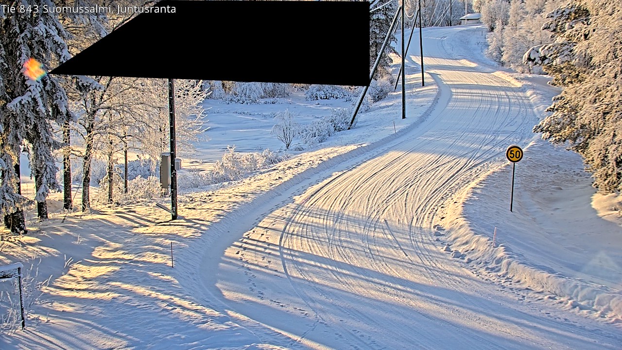 Kelikamerat Kuva Tie 843 Suomussalmi, Juntusranta, Suomussalmi, Kainuu