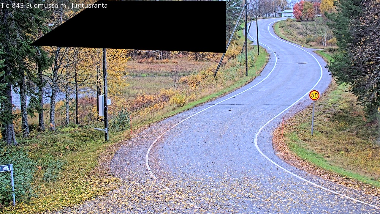 Weather Camera Image Road 843 Suomussalmi, Juntusranta, Suomussalmi, Kainuu