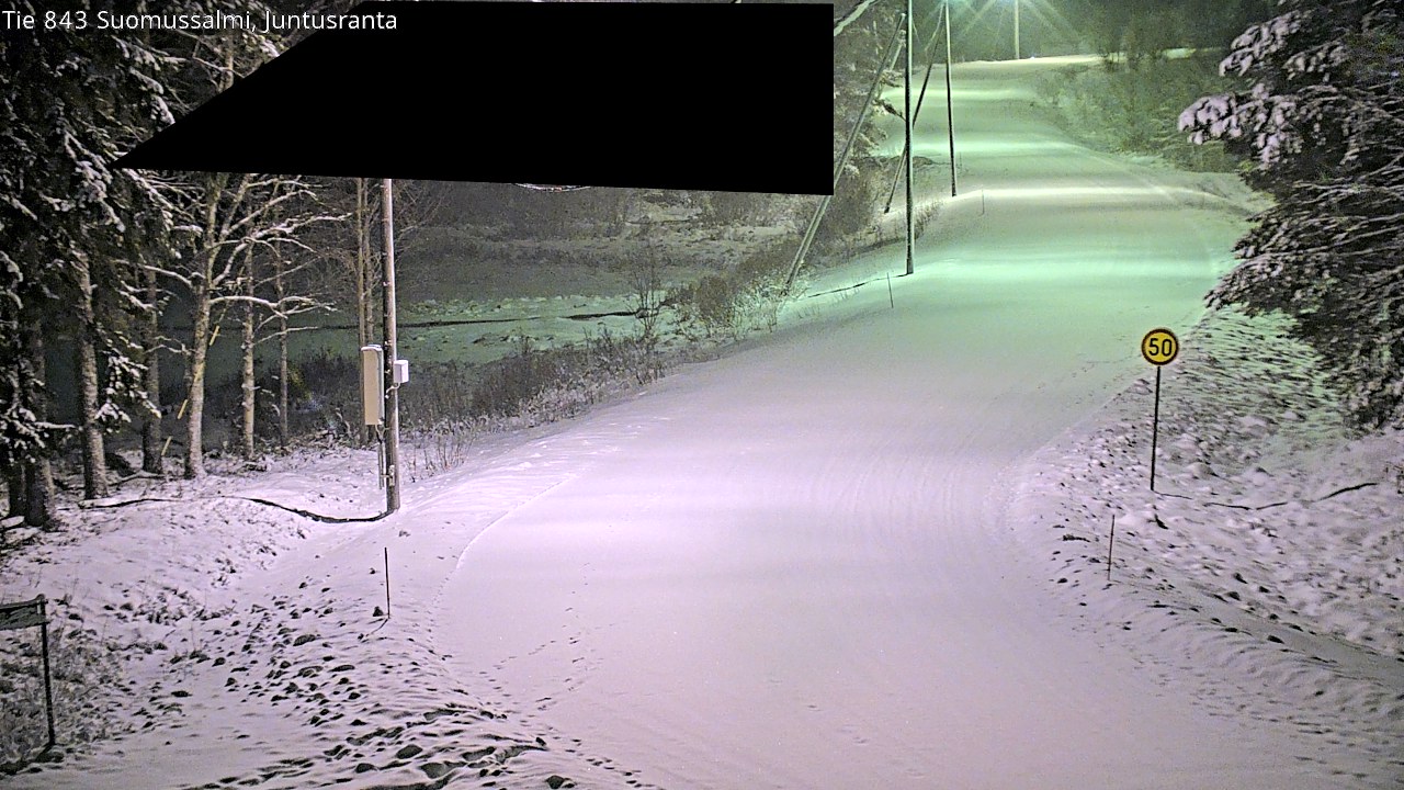 Weather Camera Image Road 843 Suomussalmi, Juntusranta, Suomussalmi, Kainuu