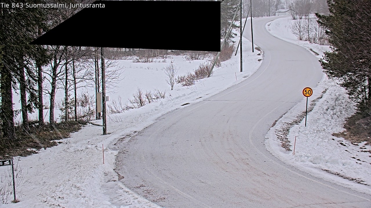 Kelikamerat Kuva Tie 843 Suomussalmi, Juntusranta, Suomussalmi, Kainuu