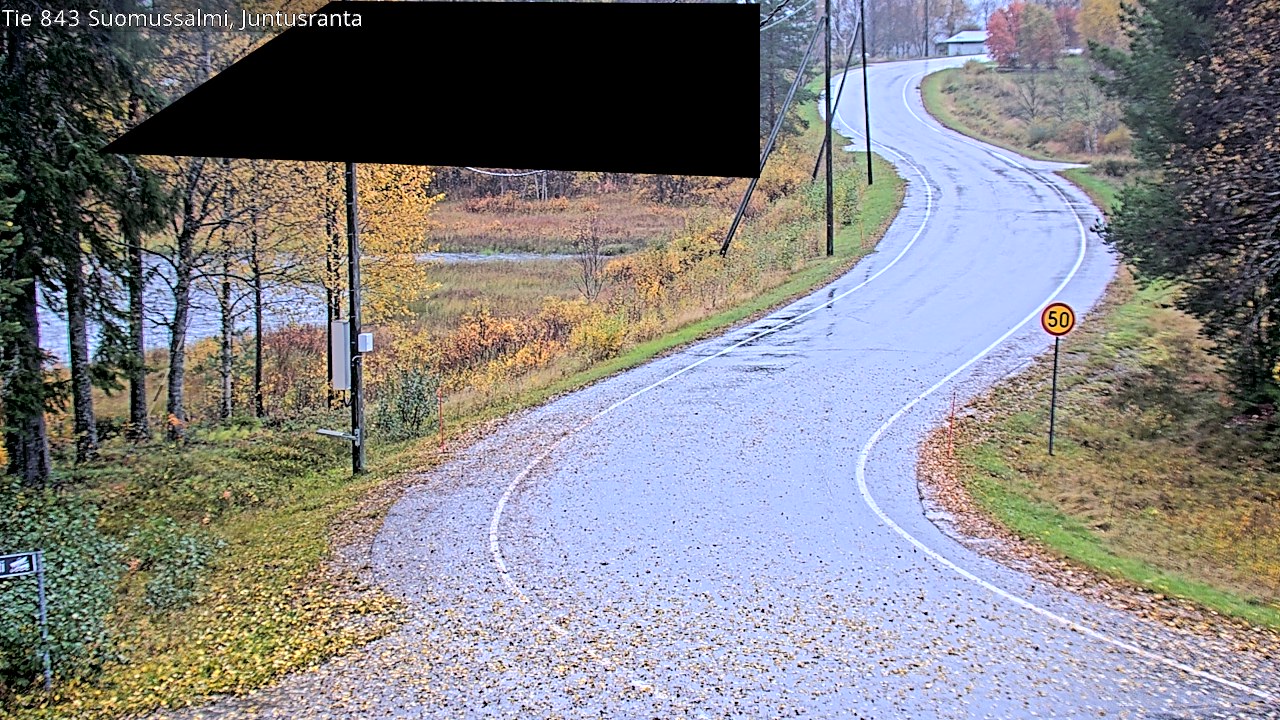 Weather Camera Image Road 843 Suomussalmi, Juntusranta, Suomussalmi, Kainuu